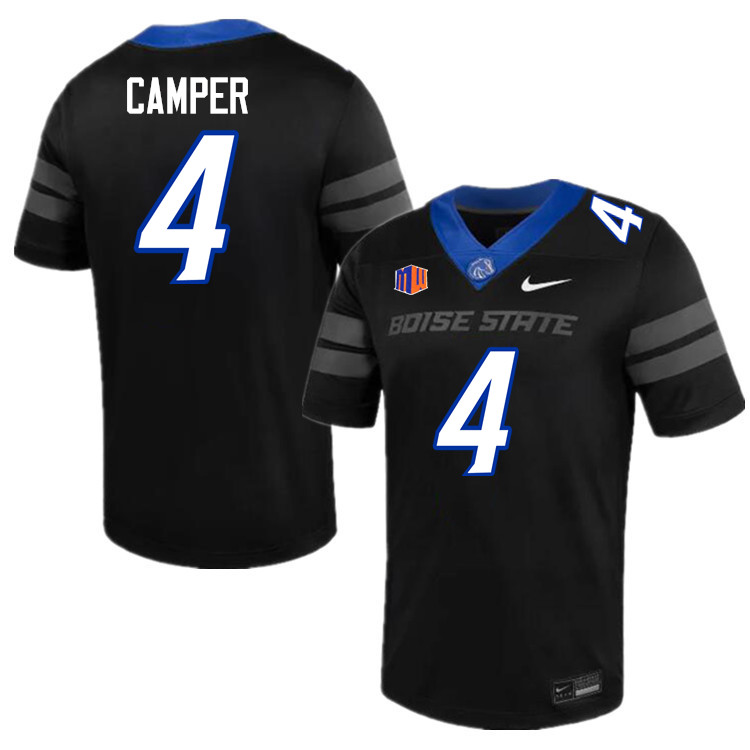 Cameron Camper Jersey, Boise State Broncos #4 Cameron Camper Football Jersey College Uniforms-Black